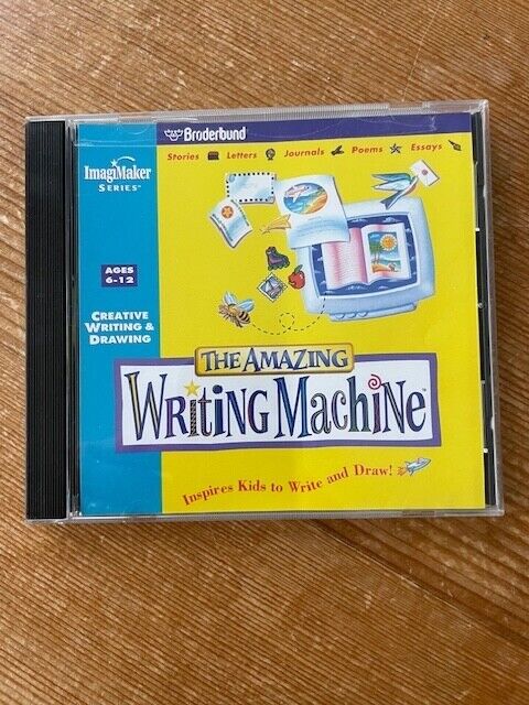 The Amazing Writing Machine (Vintage PC/Mac CD-ROM, 1996) in jewel case