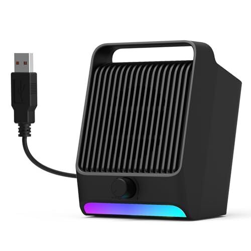 [RGB] USB Computer Speakers for Desktop/PC/Laptop | Small Plug-N-Play External