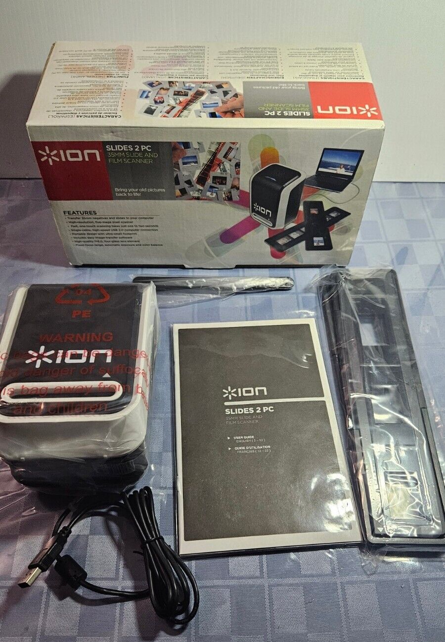 ION Slides 2 PC 35mm Slide and Film Scanner New In Box