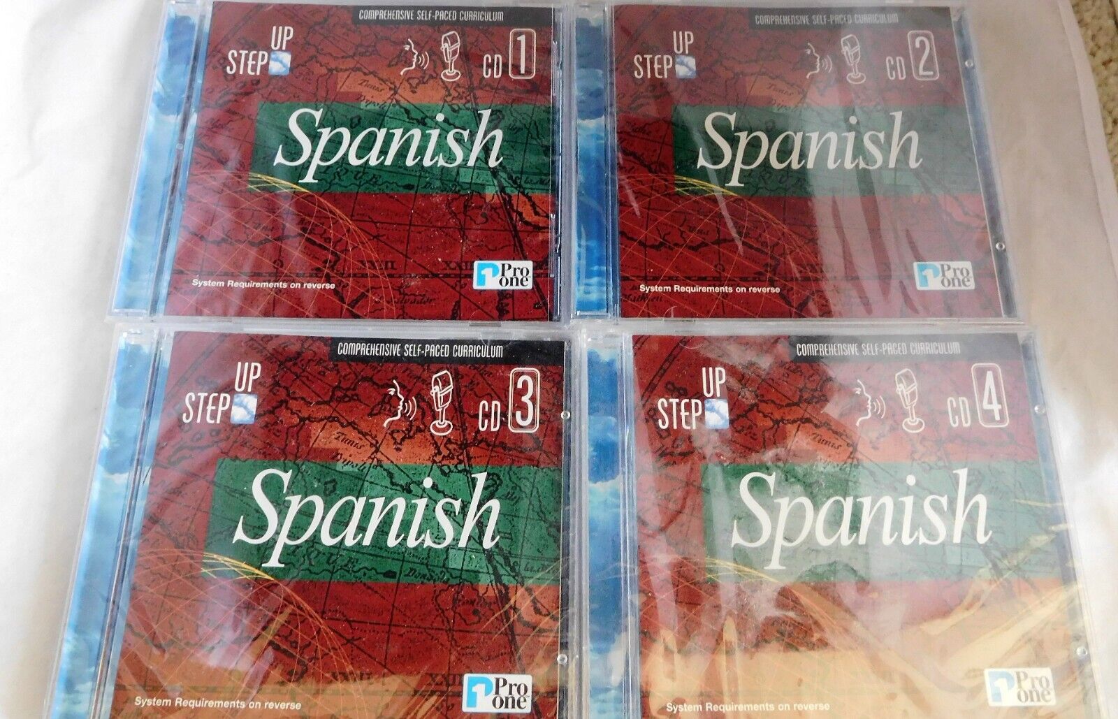 Pro One Software Four CD Step Up Spanish Language Course