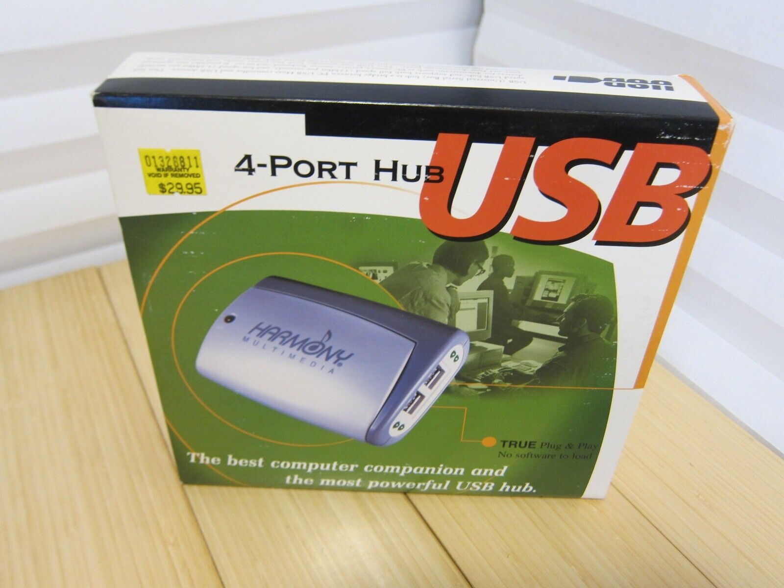 Vintage NOS Harmony Multimedia 4-PORT Powered USB 1.0 HUB