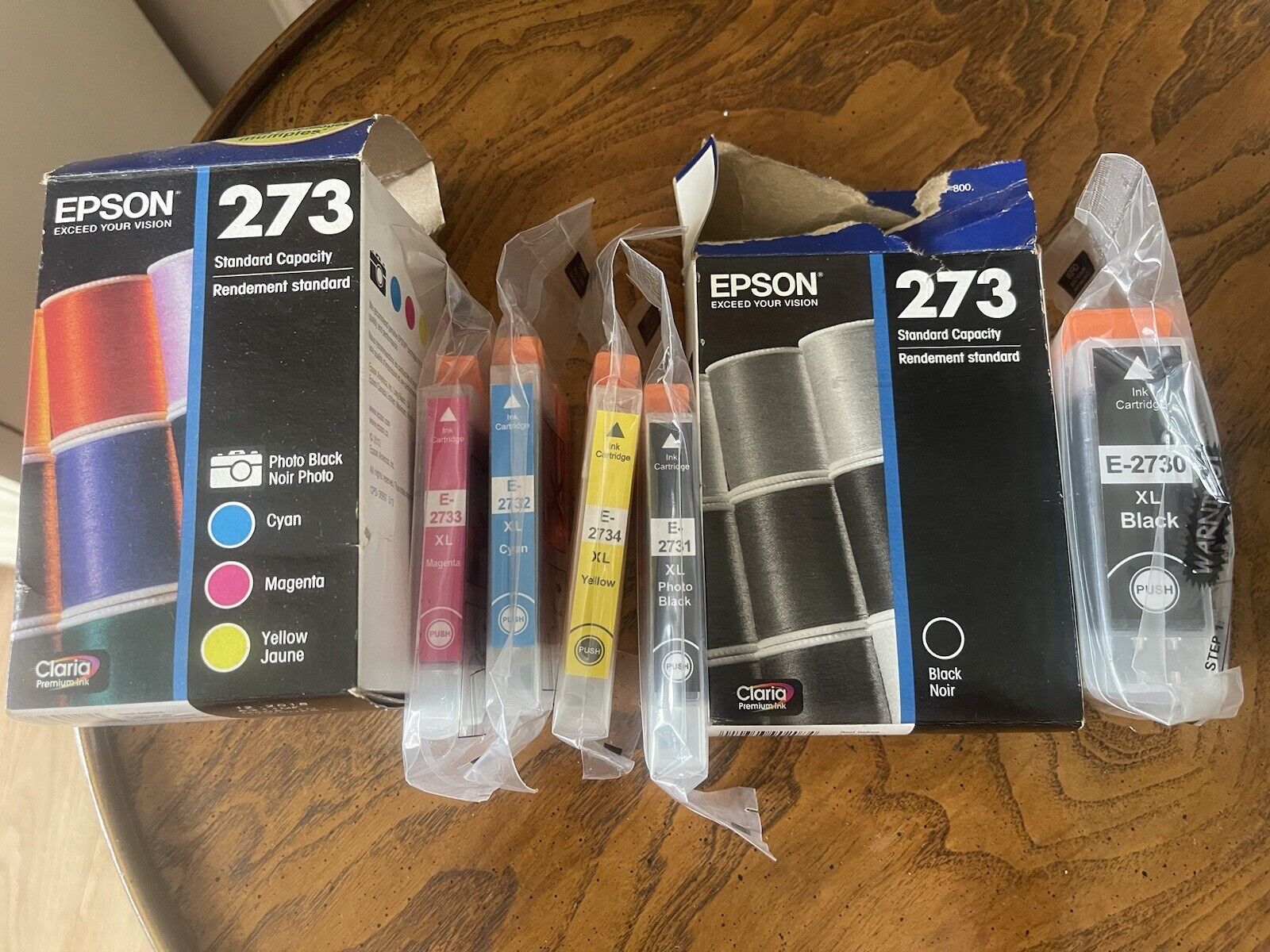 Epson 273 ink cartridges genuine (open box sealed)
