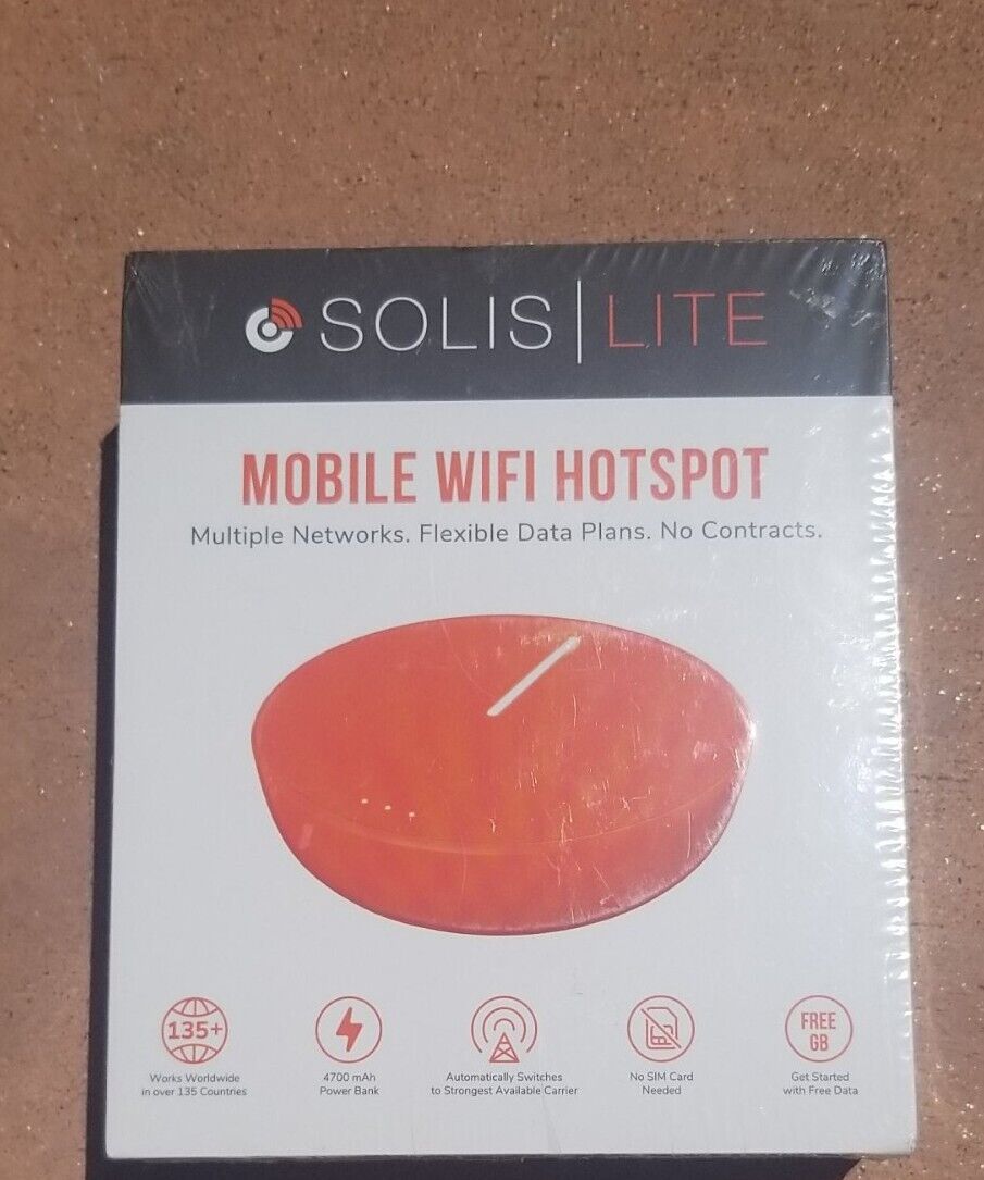 Solis HS600000 Lite 4G LTE Global Wi-Fi Hotspot with PowerBank - Mobile Router