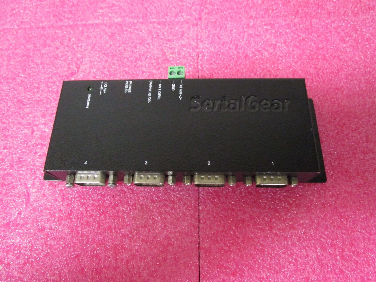 SerialGear 4-Port Industrial RS-232 to Ethernet Data Gateway TCP/IP MSD-SRF4X