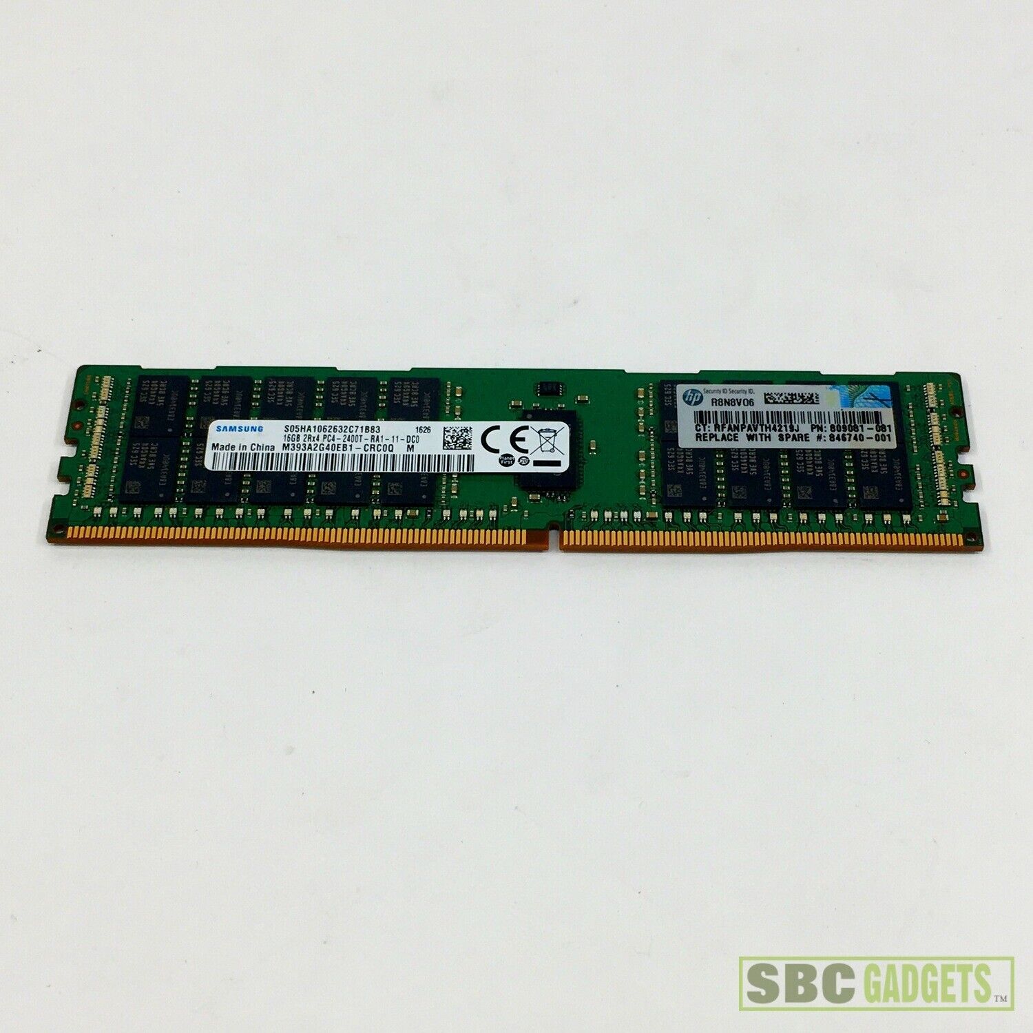 SAMSUNG 16GB 2RX4 PC4-2400T DDR4 MEMORY M393A2G40EB1