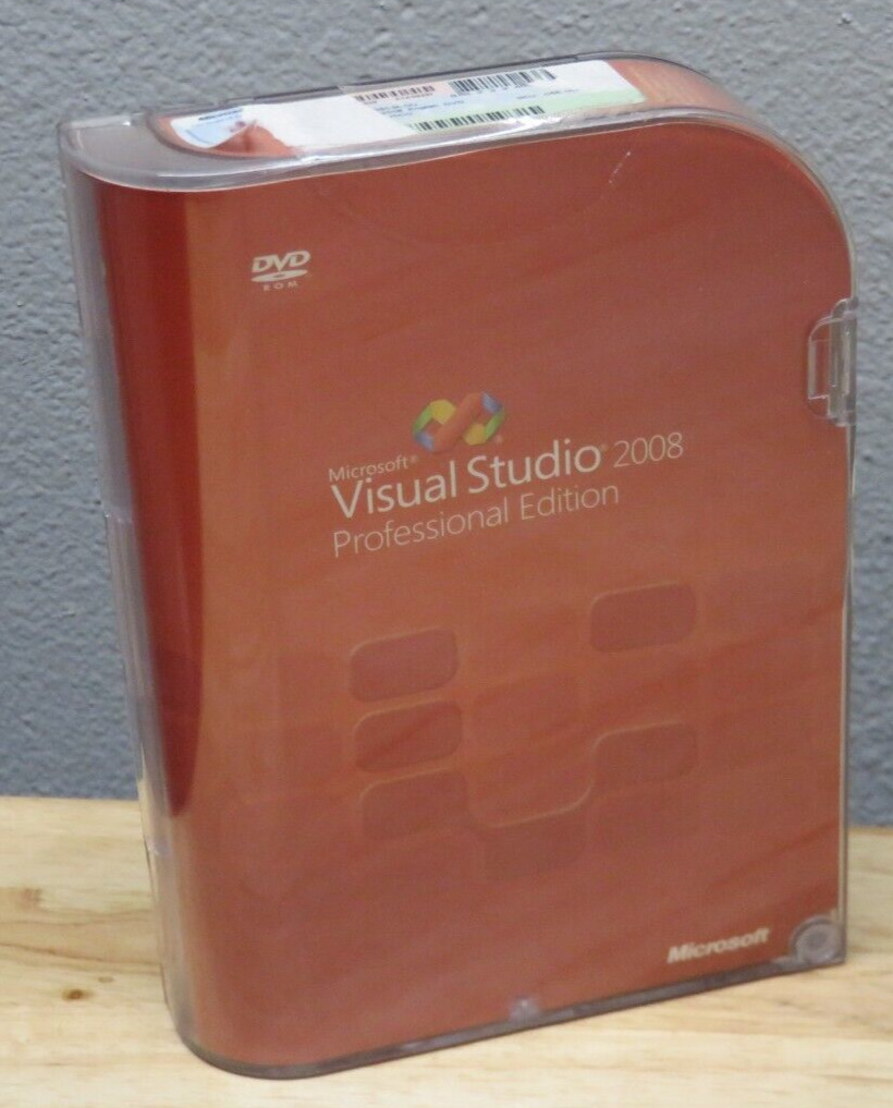 Microsoft Visual Studio Professional 2008 SQL Server Dev 2005 In RETAIL Box