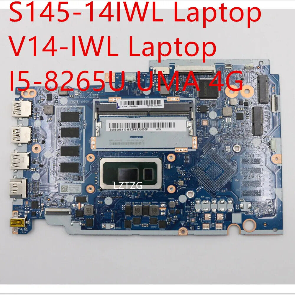 Motherboard For Lenovo S145-14IWL/V14-IWL Mainboard I5-8265U UMA 4G 5B20S41748