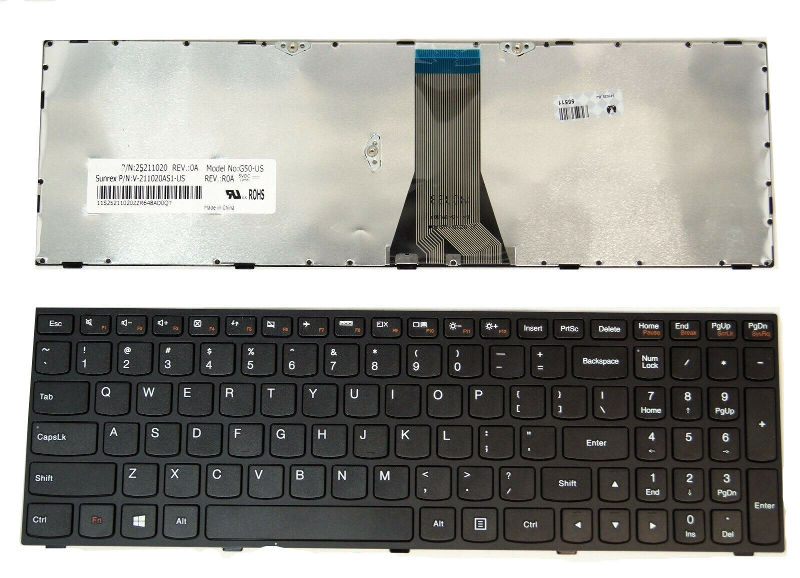 New Keyboard For Lenovo FLEX 2-15 FLEX 2-15D 20405 20377- US English Non Backlit