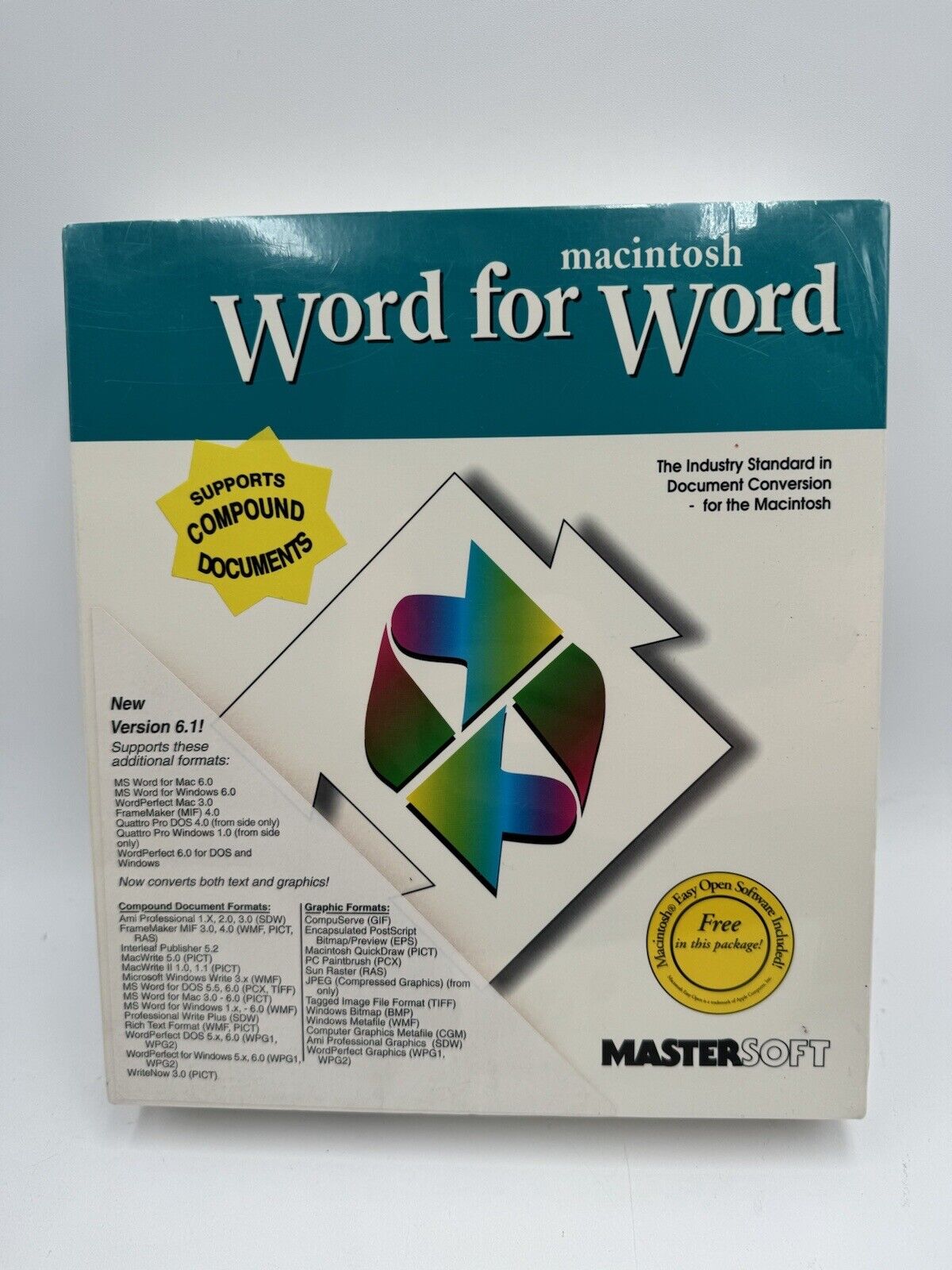 Vintage Word For Word Processor Version 6.1 For Macintosh