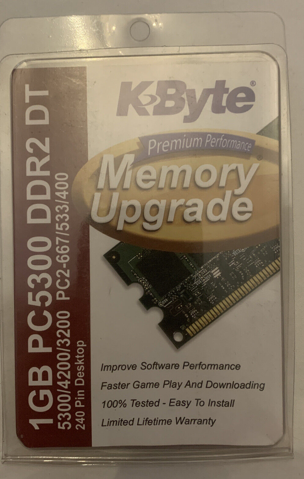 1 PACK K-Byte PC5300 1 GB DDR2 NB 200 Pin Notebook Memory Upgrade Computer