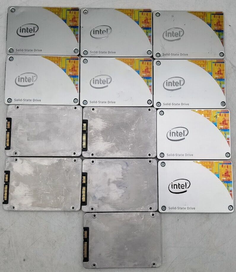 LOT OF 13 Intel 240GB SSD Solid State Drive