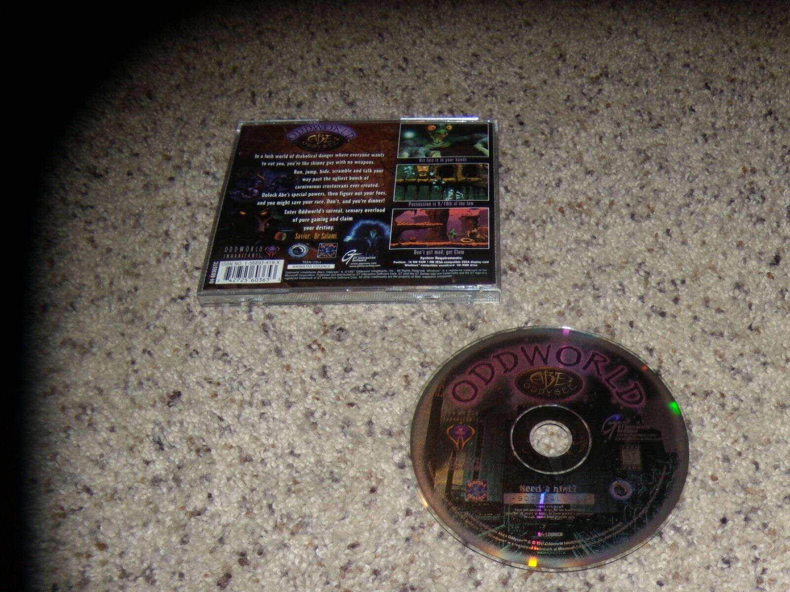 Oddworld Abe's Oddysee (PC, 1997) Game