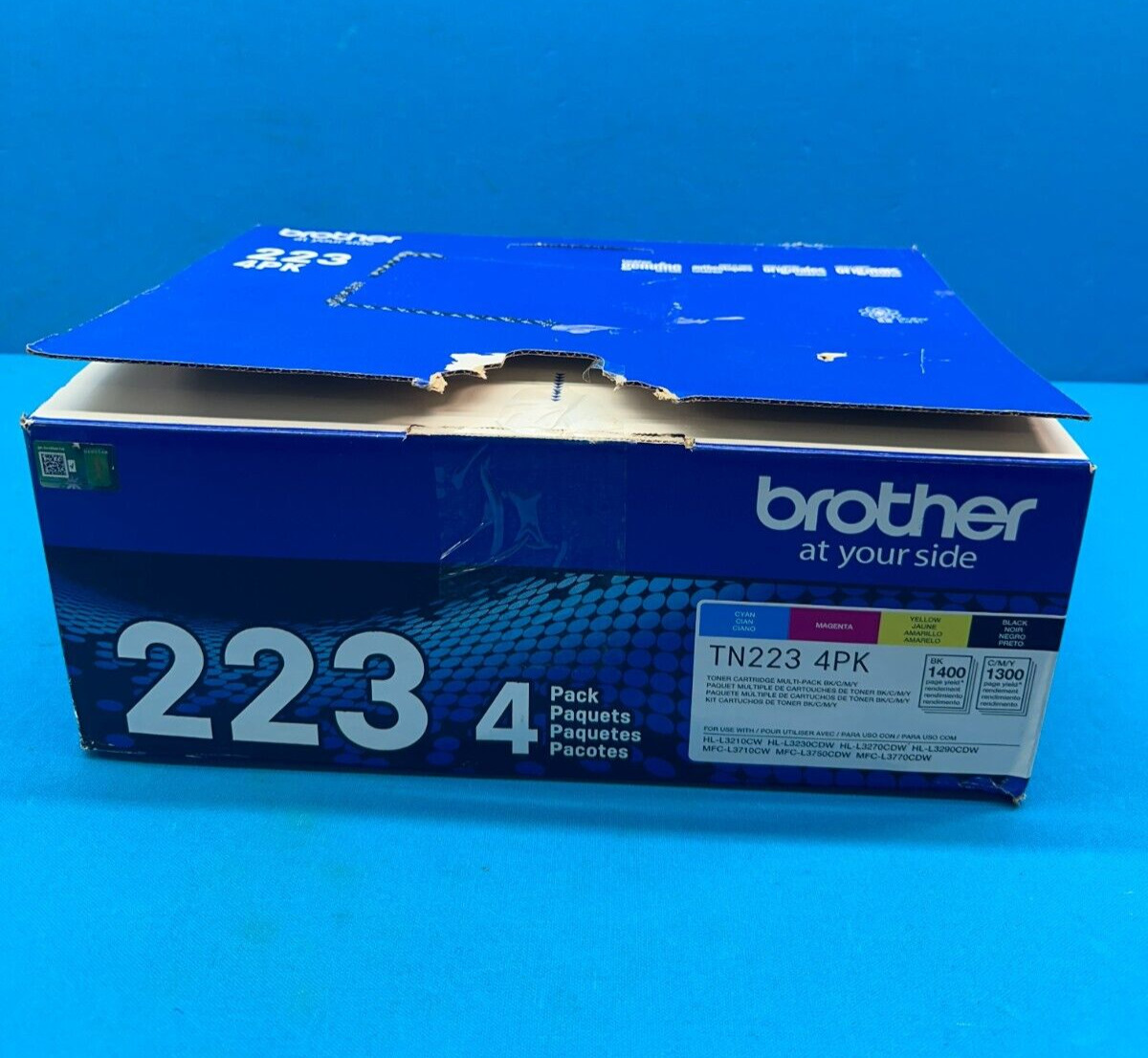 Pack of 4 - Genuine Brother 223 Standard Yield Toner Cartridge For HL-L3210CW