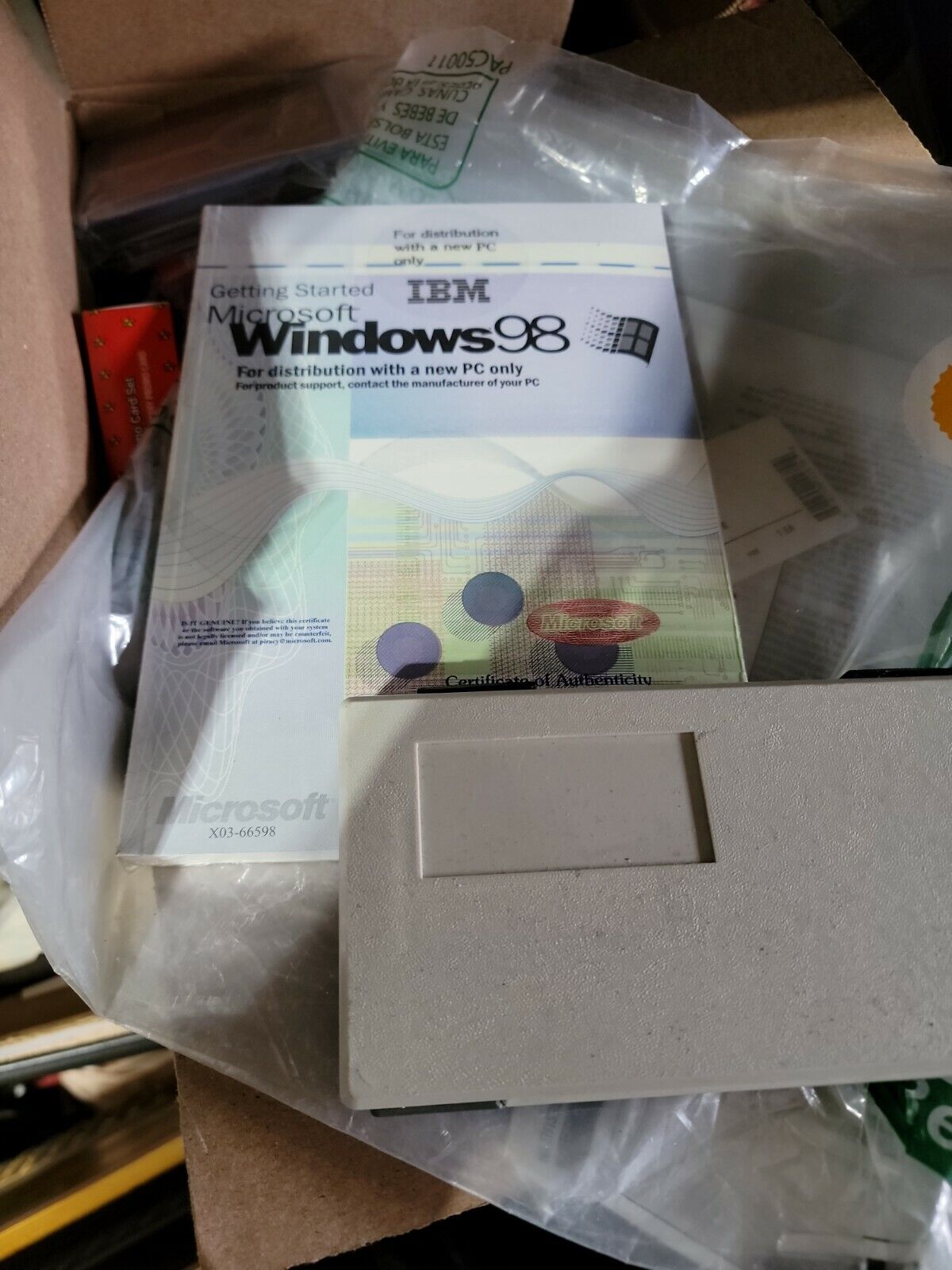 MICROSOFT WINDOWS 98 - [Unopened] Includes Product Key IBM NO CD JUST KEY