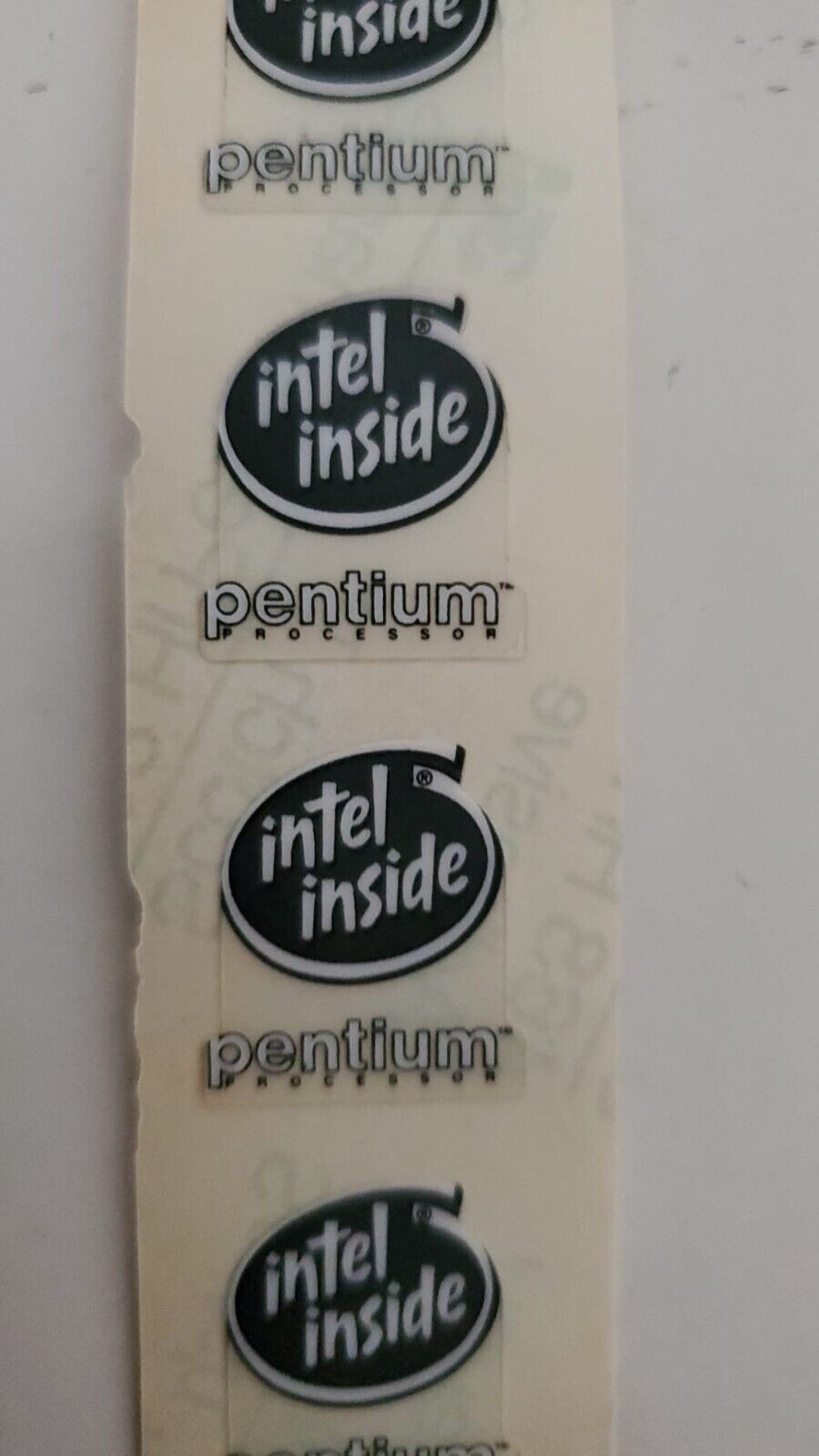 10pcs Black Vintage Old School Intel Inside Pentium Stickers (Scotch Adhesive)