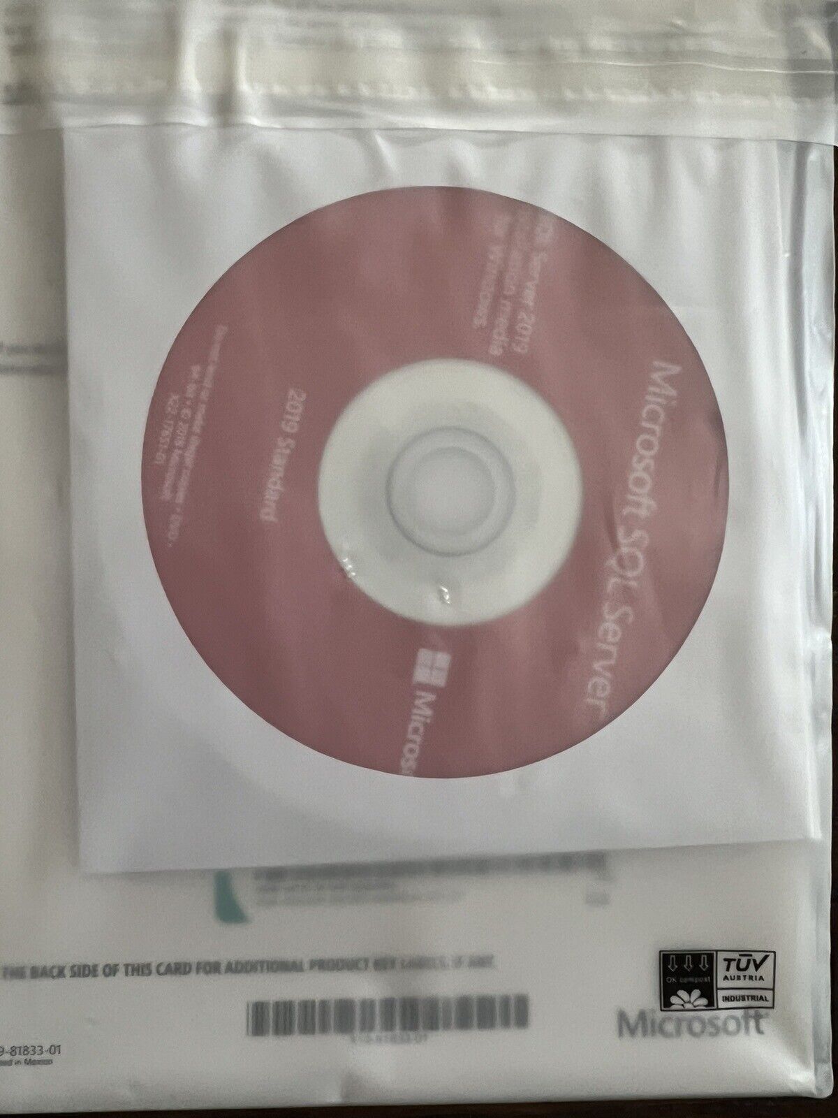 SQL Server 2022 Physical Item With 5 CAL Come With Downgrade DVD License To 2019