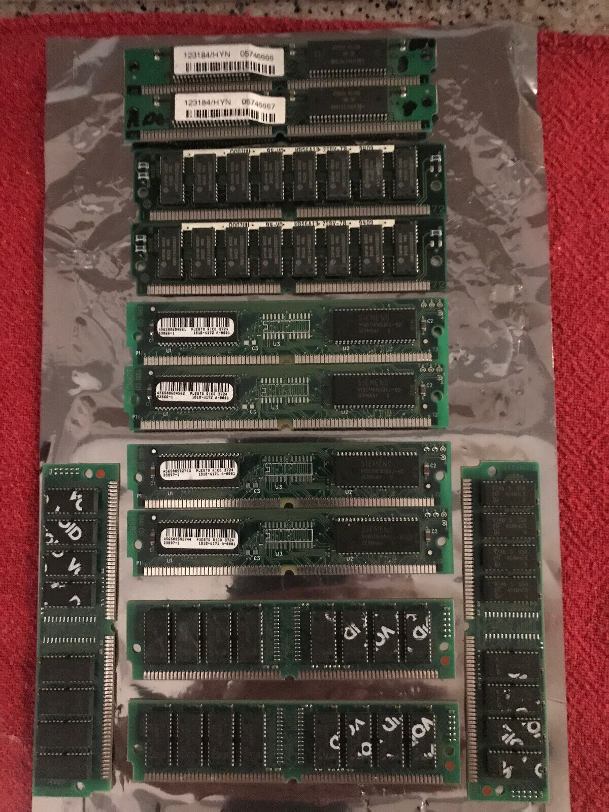 (12)  Vintage 72PIN  SIMM Memory All Tested & Ready To Ship For Free
