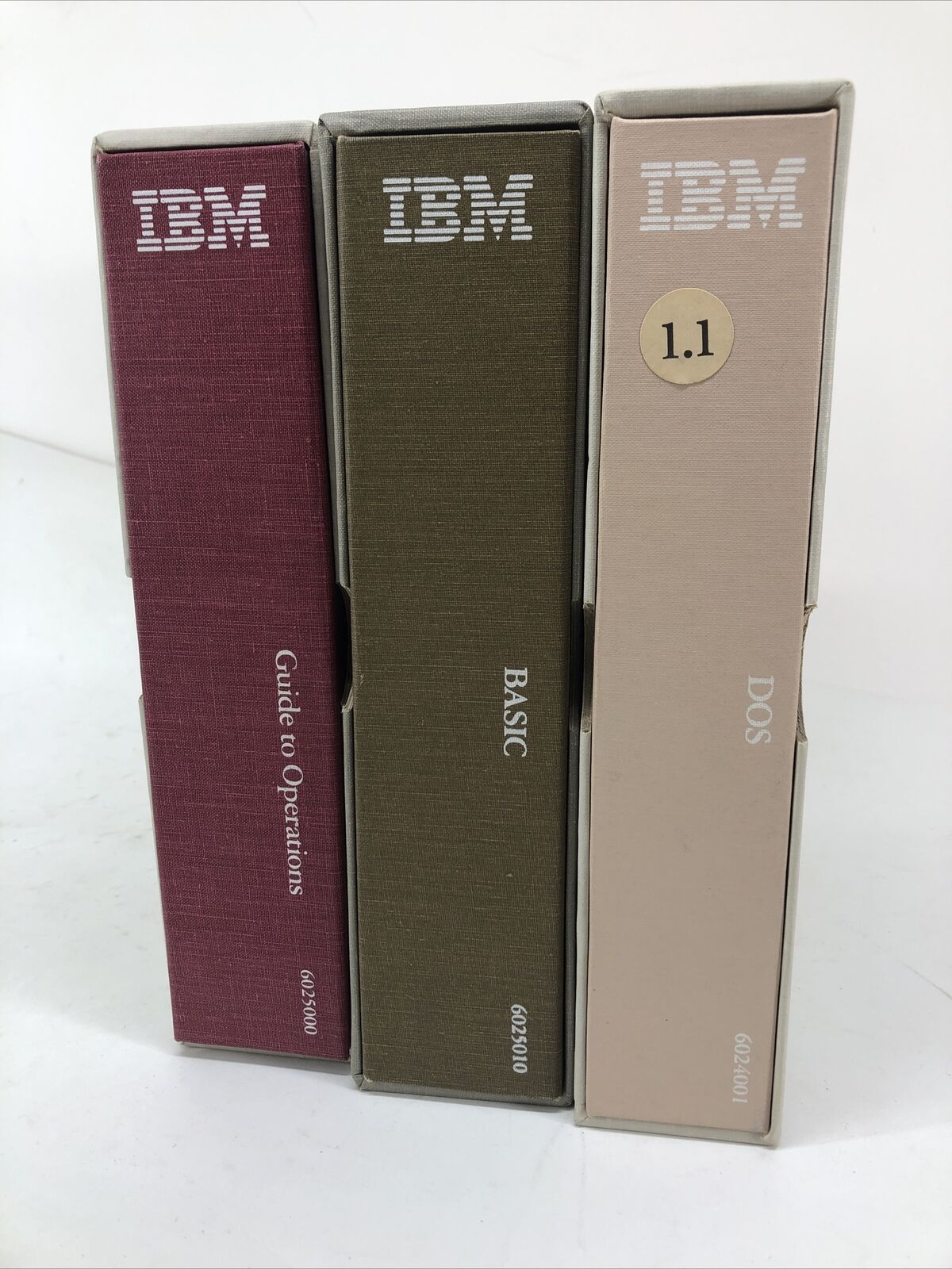 Vintage IBM Books Book Set 3 Books DOS, BASIC, Guide to Operations  NO DISCS