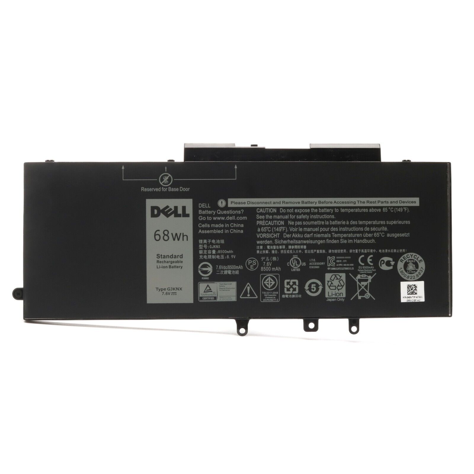 NEW OEM 68Wh GJKNX Battery For Dell Latitude 5480 5580 5490 5590 GD1JP 5YHR4