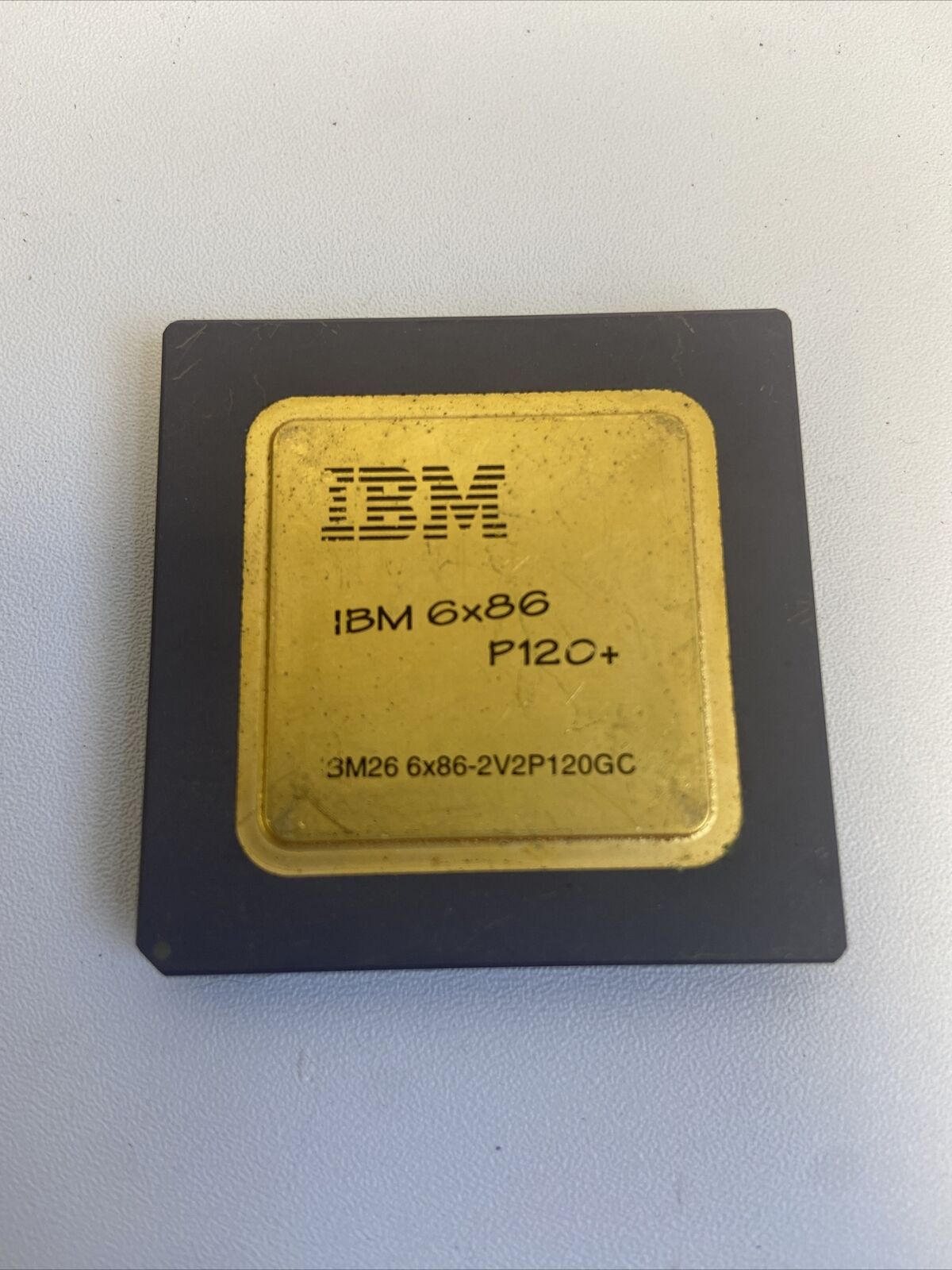 IBM 6x86 P120+ Ceramic Processor- Gold- VINTAGE