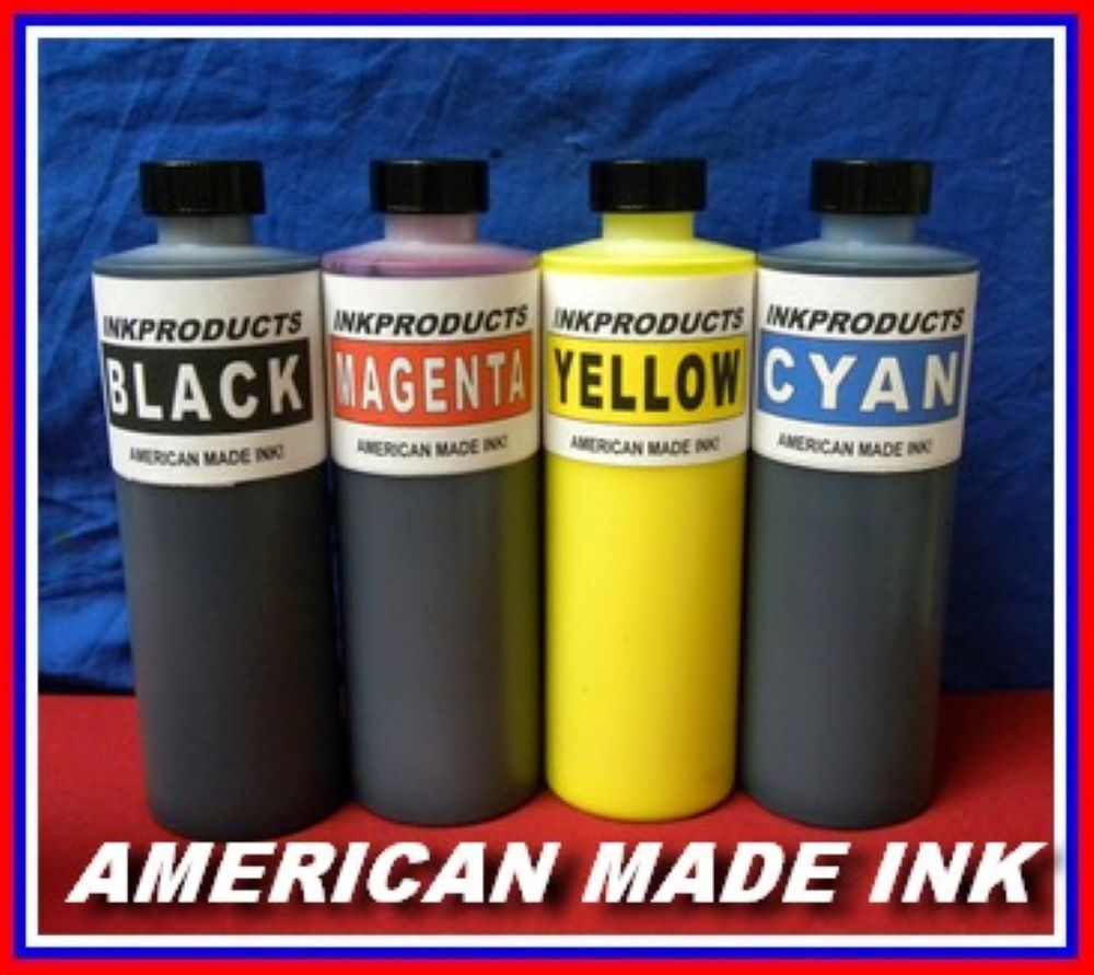 4 - 250 ML Bottle Color Ink Pack For Afinia L501, L502, F502 PIGMENT Cartridges