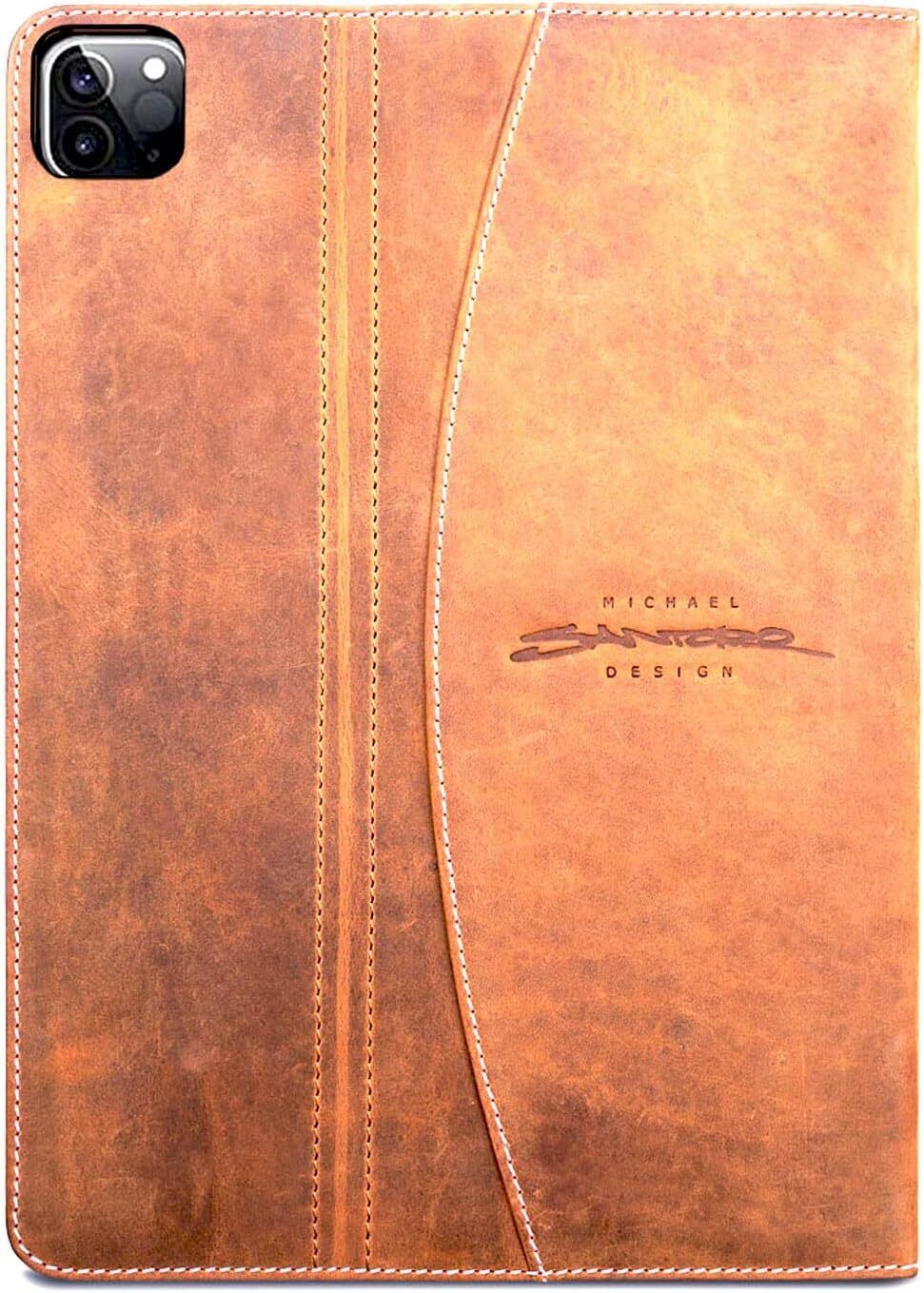 Premium Leather 2022 iPad Pro 12.9 Gen 6 Folio Case by