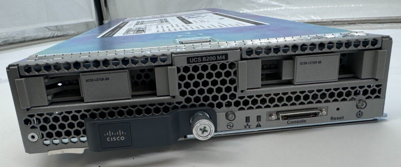 Cisco UCS B200 M4 Blade Server 2X E5-2697A V4 18C 36T 2.60GHZ 512GB RAM No HDD