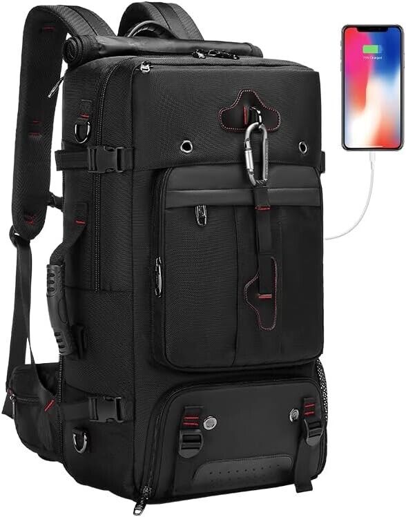 DBNAU Travel Backpack 35-50L Carry-on laptop shoe compartments handbag NEW