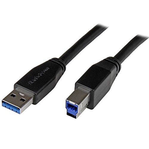 Startech.com 5m 15 Ft Active Usb 3.0 Usb-a To Usb-b Cable - M/m - Usb A To B