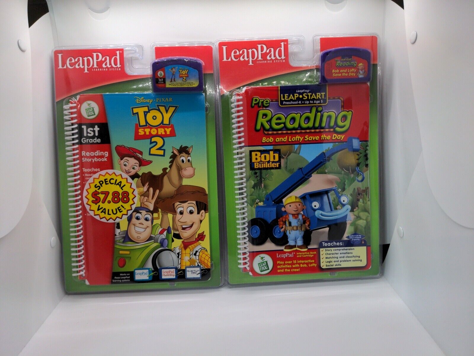 LeapFrog LeapPad Bob The Builder Bob and Lofty Save the Day & Toy Story 2 NEW