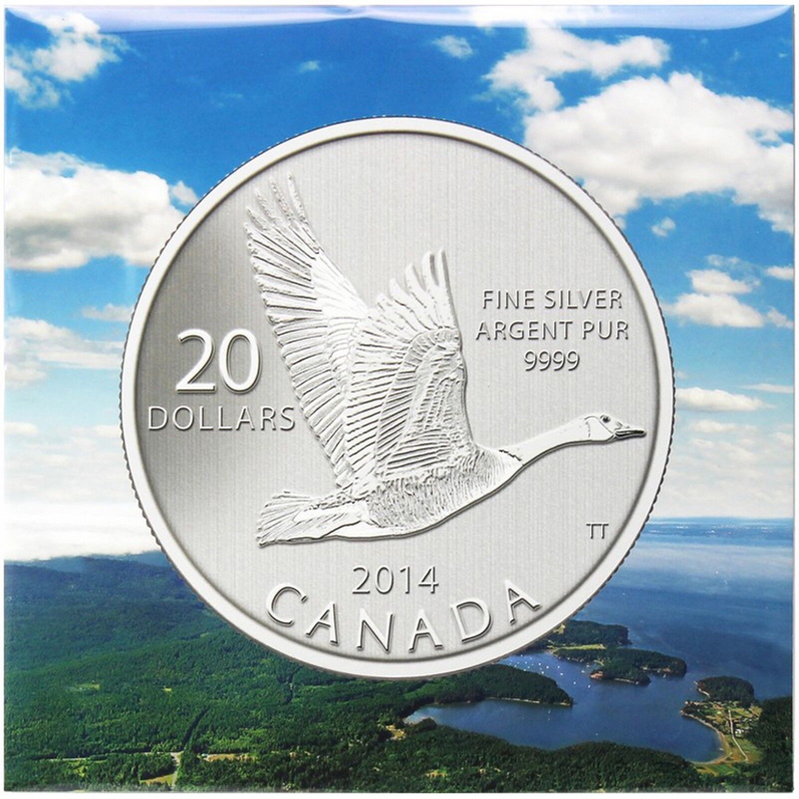 2014 Canada Silver Goose Quarter Ounce BU