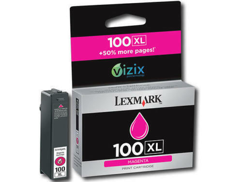 Genuine Lexmark #100XL High Yield Magenta Ink 14N1070 NEW