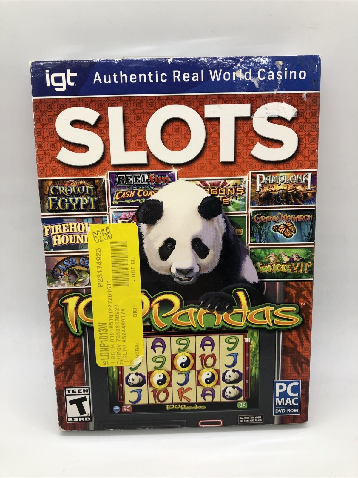 igt 100 Pandas Slots PC - Real World Casino - SEALED