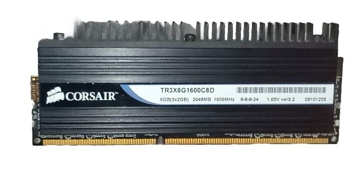 Corsair Dominator TR3X6G1600C8D 6GB (3X2GB) 1600MHZ DDR3 Triple Channel