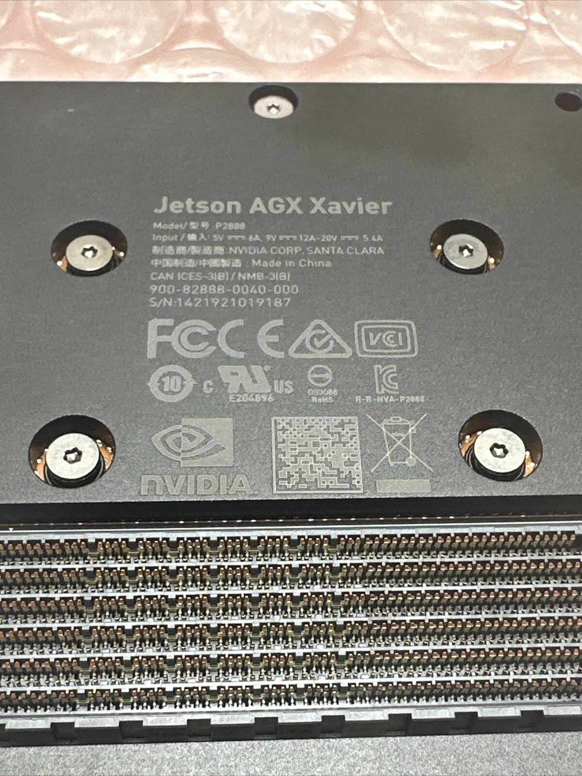 NVIDIA Jetson AGX Xavier Module Production SOM 32GB 900-82888-0000-000 Reset