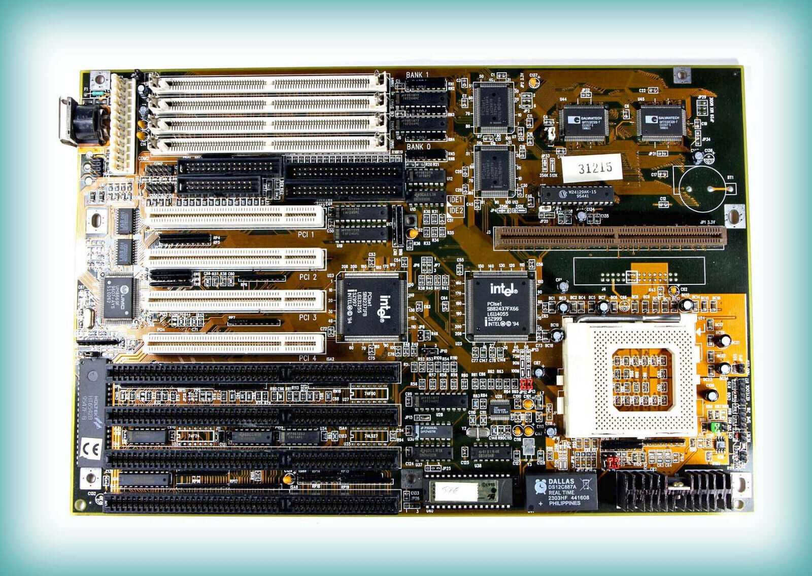 RARE Vintage Soyo 5TE2 Skt-7 P200 256K AT Motherboard ISA/PCI Multi-I/O — TESTED