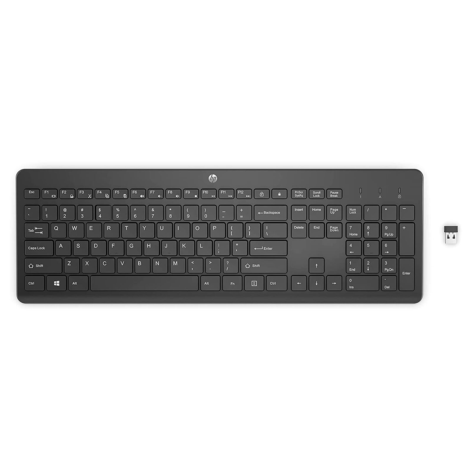 HP 230 Wireless Keyboard - Wireless Connection - Low-Profile, Quiet Design -