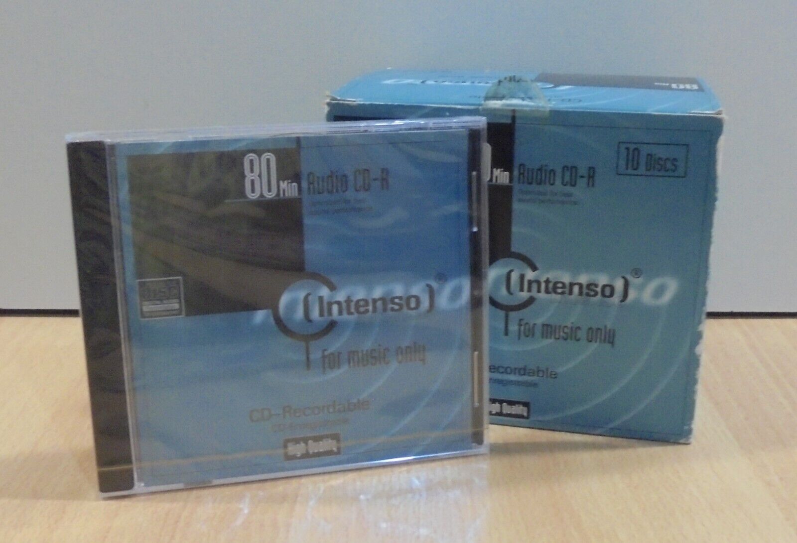 INTENSO SET OF TEN BLANK AUDIO CD-R DISCS SEALED