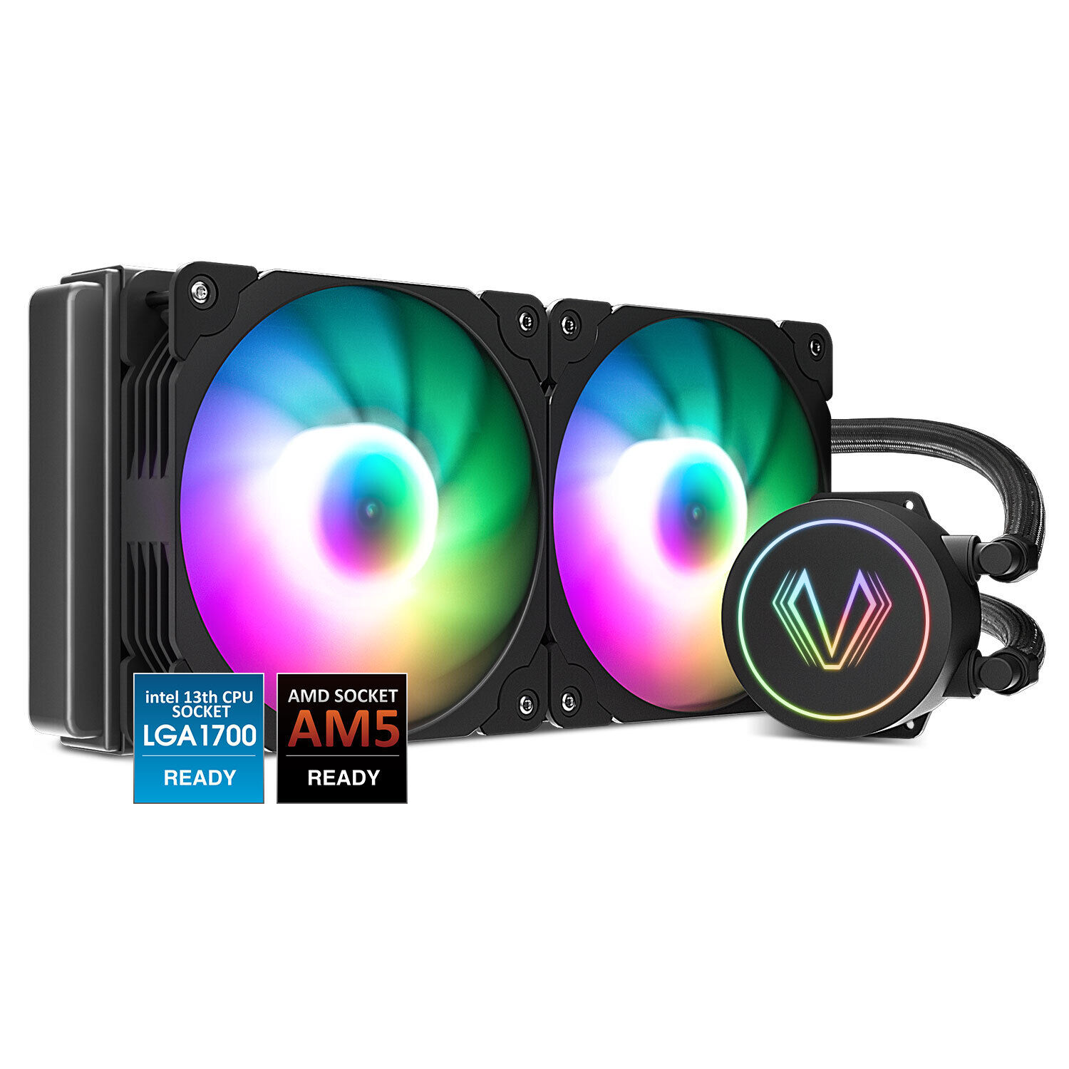 Vetroo V360 Computer PC 120mm CPU Water Cooler ARGB All-in-one Cooling Fans Kits
