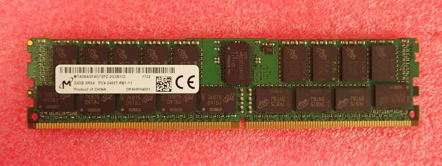 Dell 32GB (1x32GB) 2Rx4 DDR4-2400 REG ECC Server Memory Module CPC7G 370-ACNS