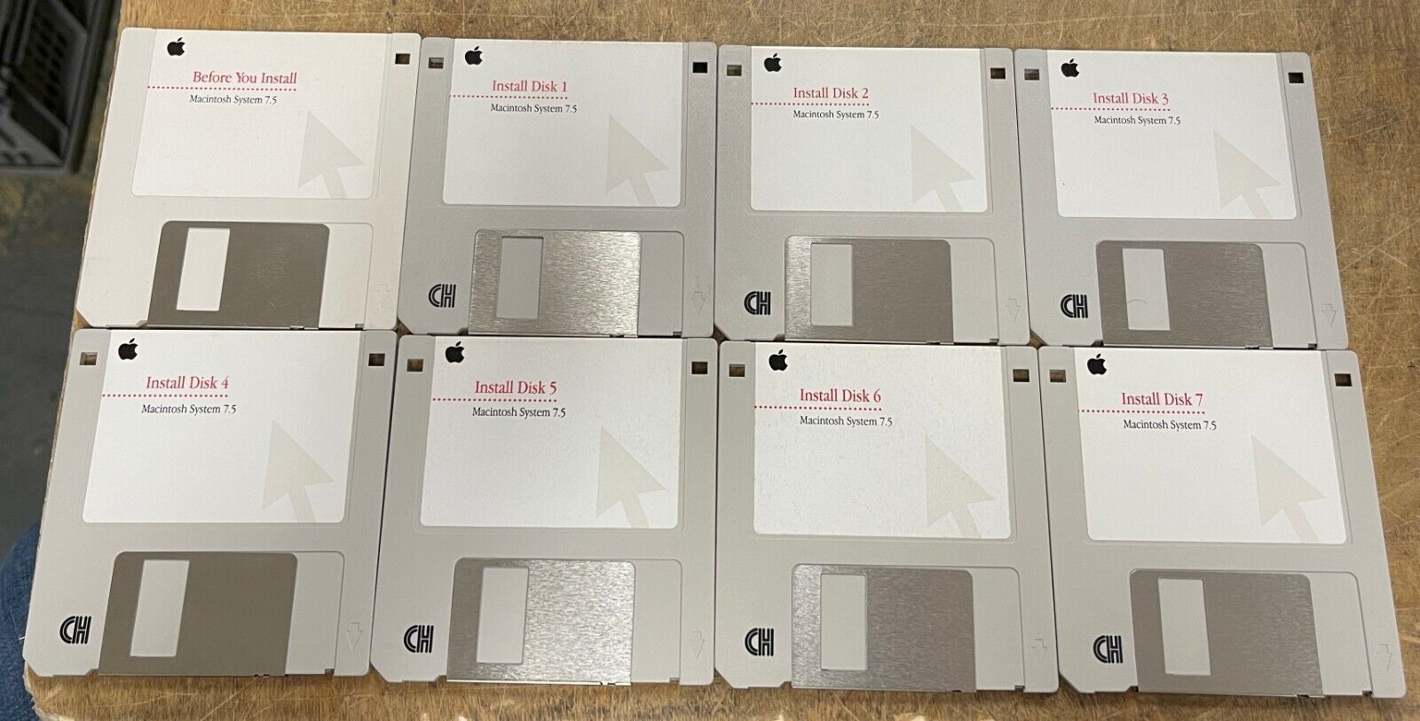 Apple Macintosh System 7.5 Installation Floppies TESTED and READABLE