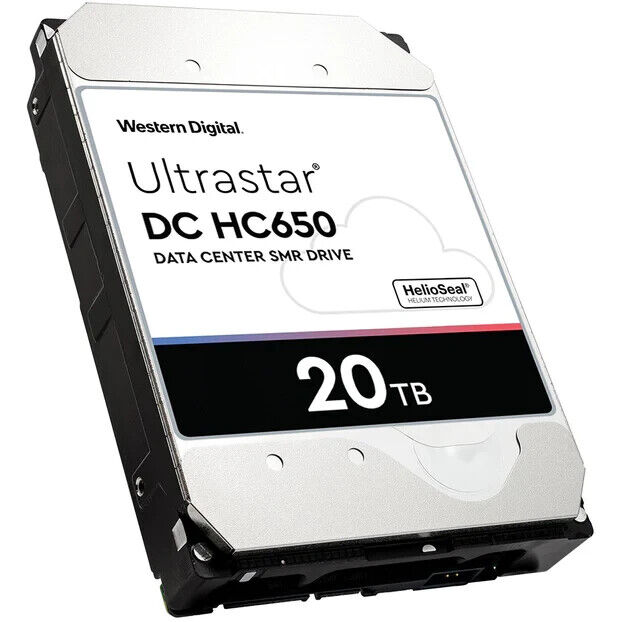 Western Digital Ultrastar DC HC650 WSH722020AL4204 20TB 7.2K RPM SAS 12Gb/s 4Kn