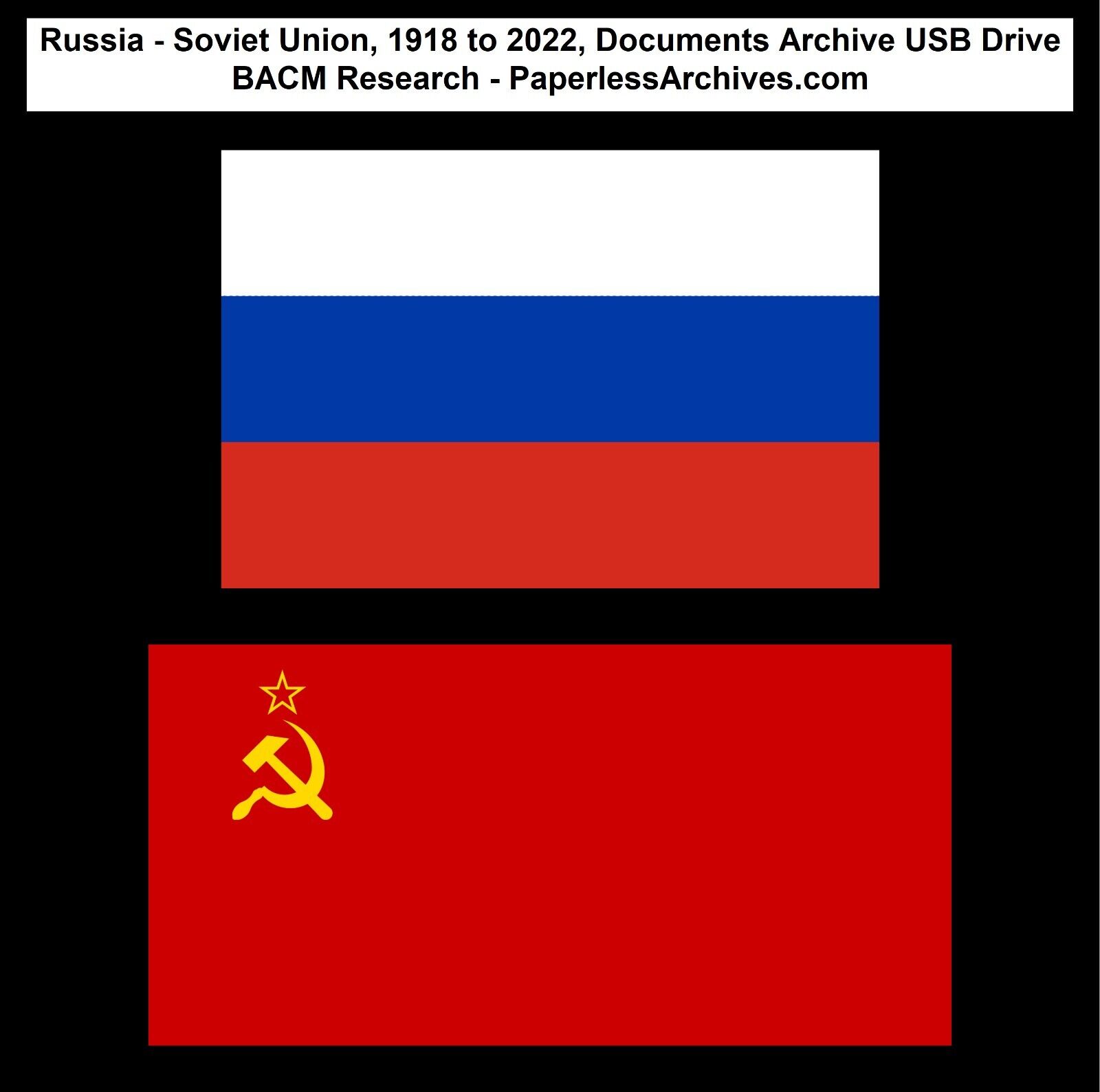 Russia - Soviet Union, 1918 to 2022, Documents Archive USB Drive