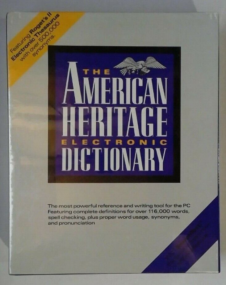 The American Heritage Electronic Dictionary (PC) 5.25\