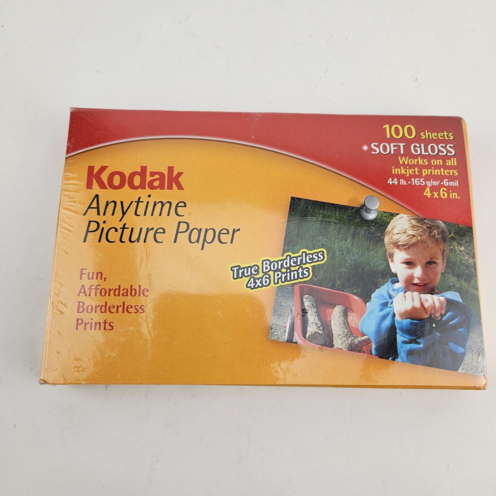 Kodak Anytime Picture Paper for Inkjet Prints 100 Sheets 4x6” Brand New VTG 2000