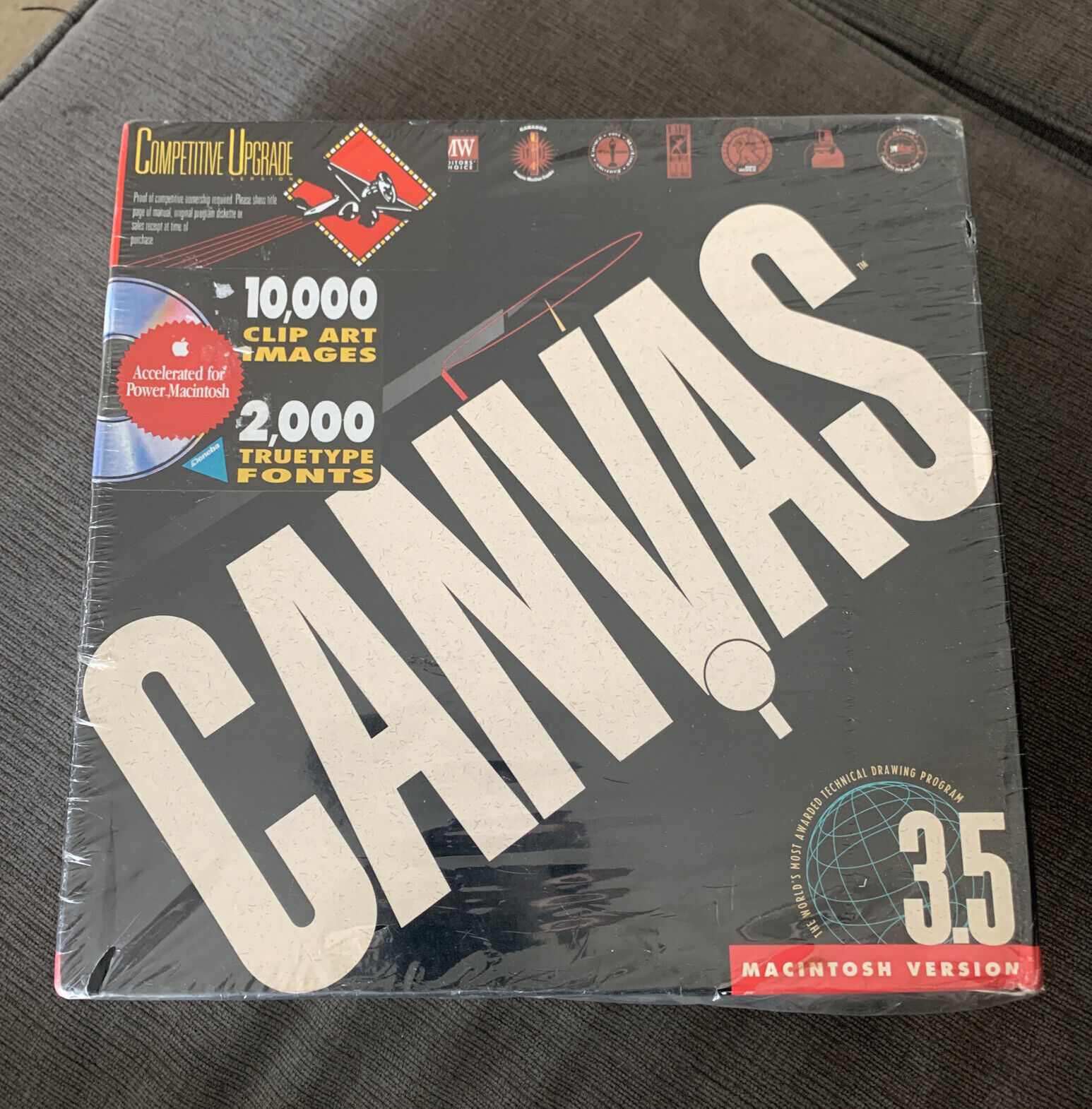 Vintage  CANVAS 3.5 Power Mac, Graphic Software by Deneba, Sealed in Box