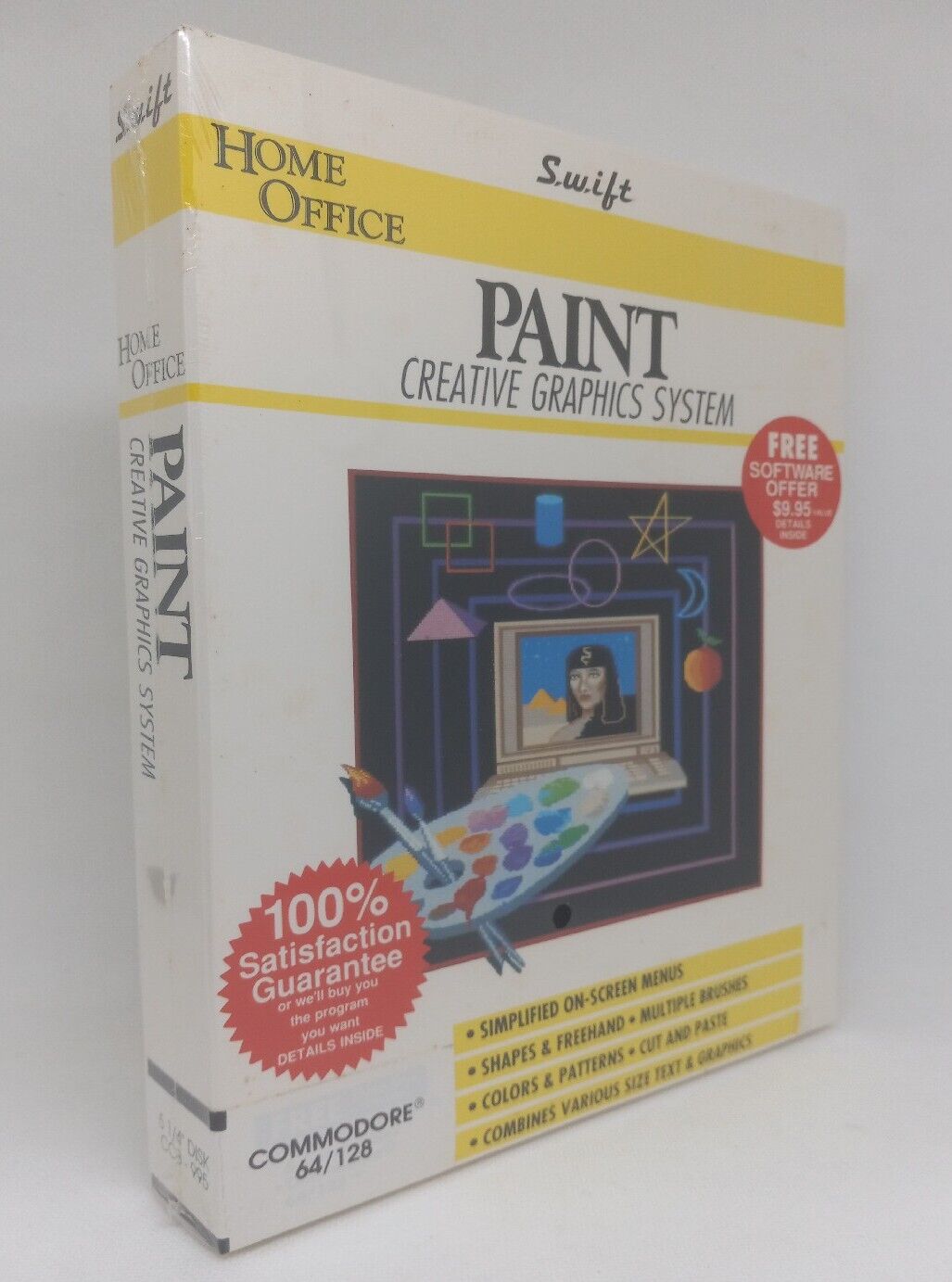 Commodore 64/128 - Paint Creative Graphics System by Swift * VTG 1989 Brand New