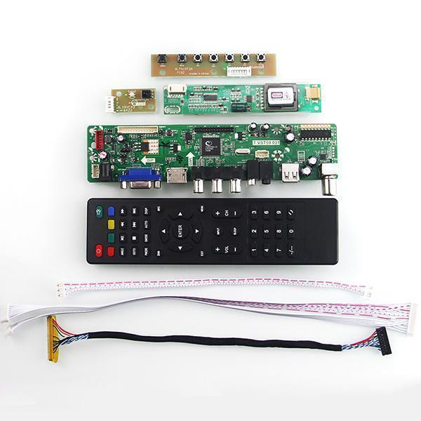 TV HDMI VGA USB CVBS RF LCD Controller Board For 2048*1152