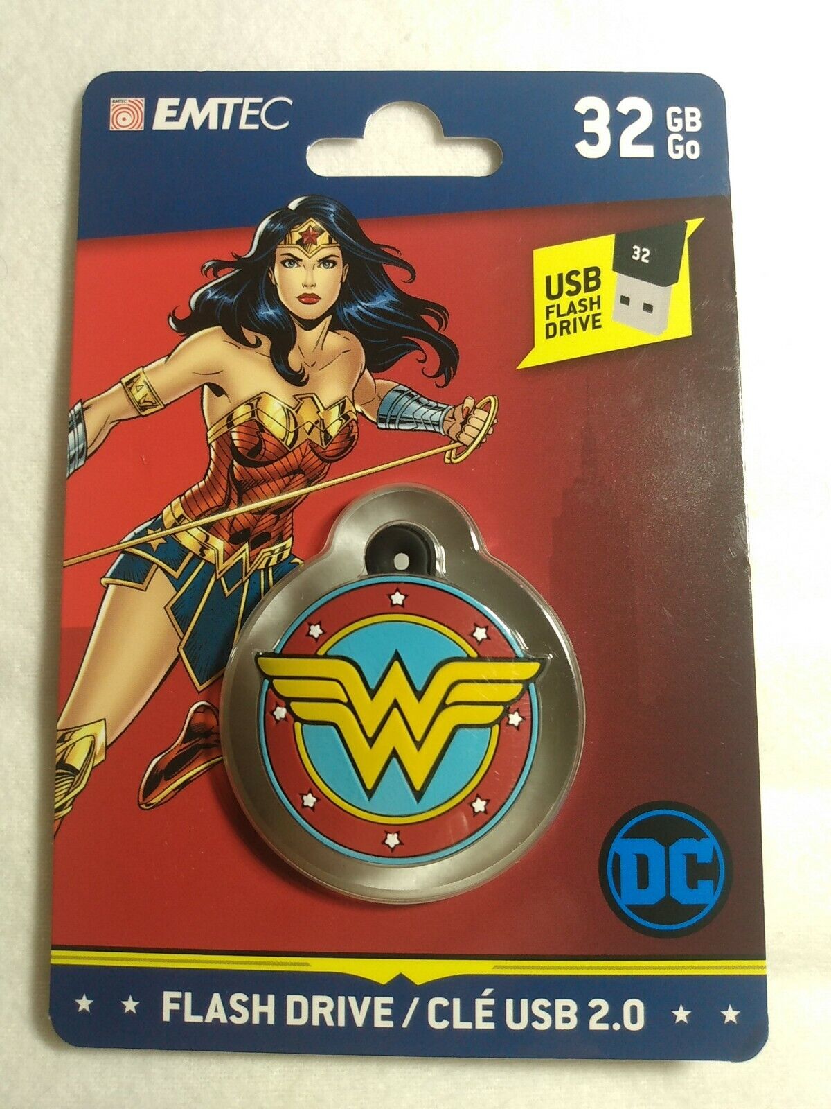 EMTEC 32GB  USB 2.0  flash drive- Wonder Woman- DC comics