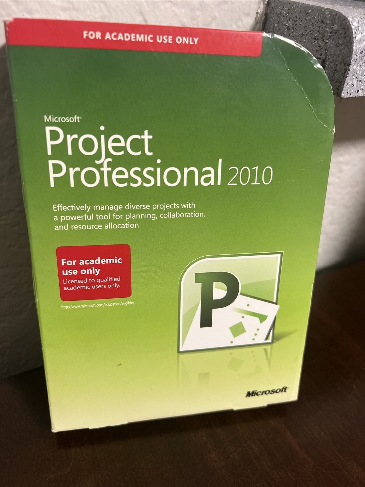 Microsoft Project 2010 Professional For 2 PCs Full Academic Version =RETAIL BOX=